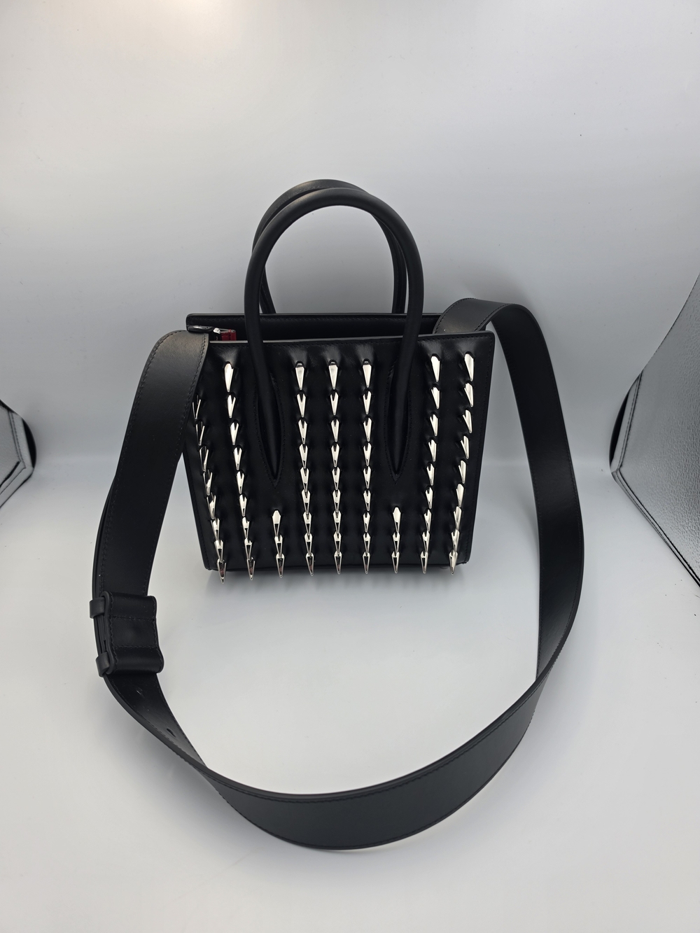 Christian Louboutin Paris Spikes Claw Mini Paloma Crossbody Tote (NWOT)(COA)🖤❤️